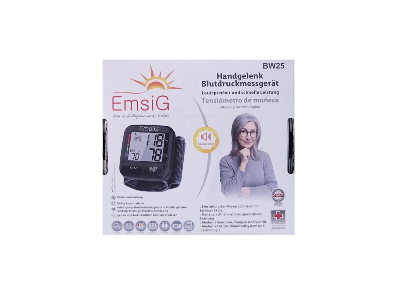 فشارسنج دیجیتالی مچی Emsig مدل BW25