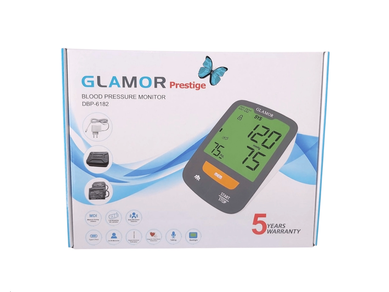 فشارسنج دیجیتالی Glamor مدل DBP-6182
